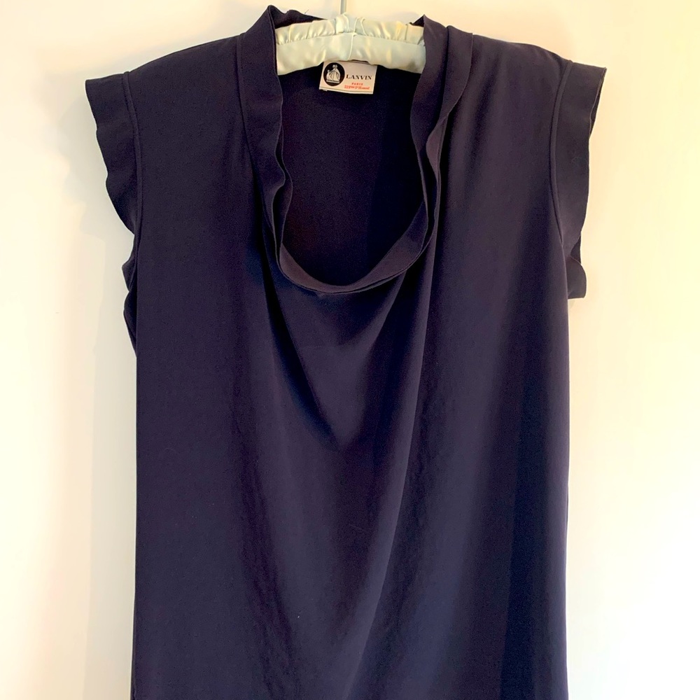 Lanvin cowl neck blouse